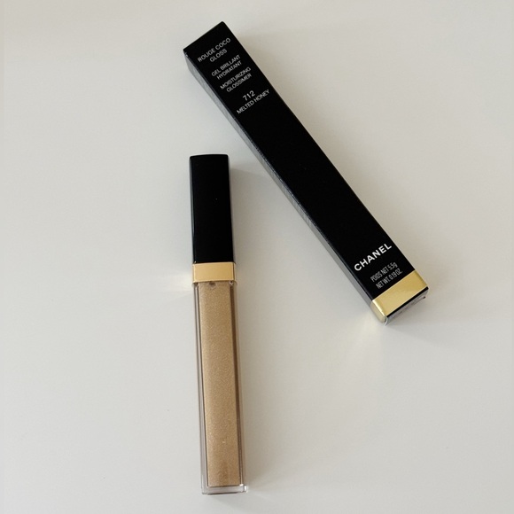 NWT Chanel Rouge Coco Gloss Moisturizing Glossimer, 712 Melted Honey - Picture 3 of 6